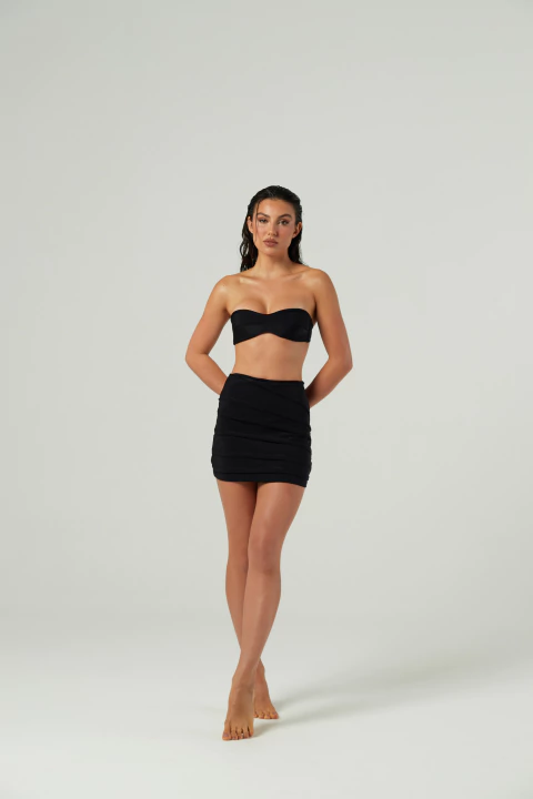 Saia Canelada Etoile - Preto Profundo - comprar online