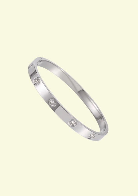 Bracelete Zircônia Aço Inoxidável - comprar online