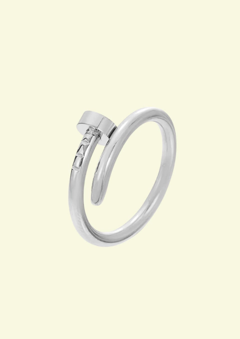 Anel Prego Aço Inoxidável Prata - comprar online