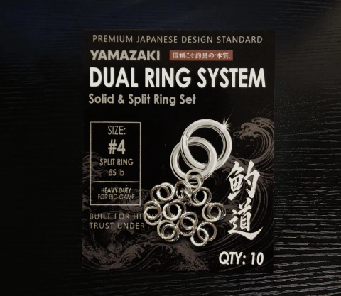 Argola Dupla Reforçada #4 - 55lb - Para Pesca de Jig e Plug