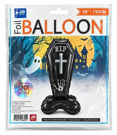 Globo Metalizado Halloween Ataud 58" Ref. H440