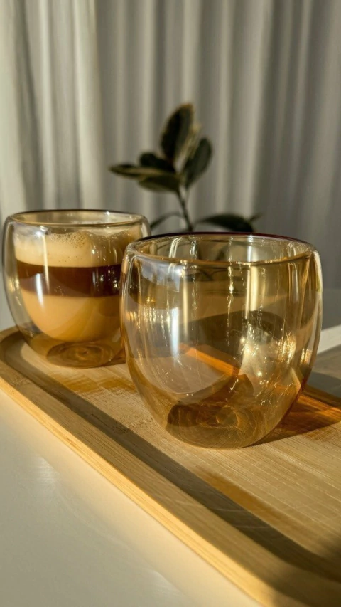 VASO DOBLE VIDRIO NINA AMBAR - 250ml - comprar online