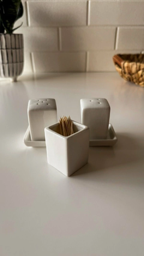 SET CONDIMENTERO PORCELANA CLARA - comprar online