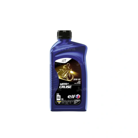 Aceite de motor ELF 20w50 1 L para reposición automotriz, referencia MOTO4CRUISE/1