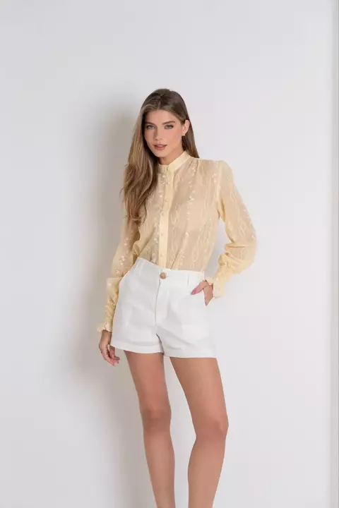 Conjunto Violette Butter Lírio Off | Camisa + Short - comprar online