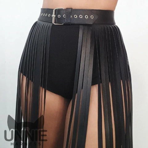 Falda de flecos larga - comprar online