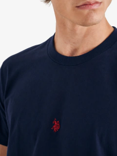 Camiseta Logo Central Bordada U.s Polo