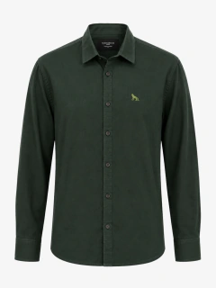 Camisa Casual Lobo Bordado Ml Act