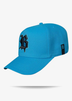 Boné Snapback Azul Celeste Splash Blck