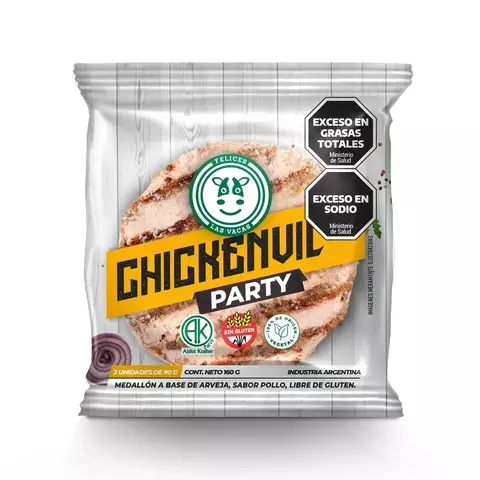 FLOWPACK CHICKENVIL PARTY MEDALLON 2 X 80GR FLV