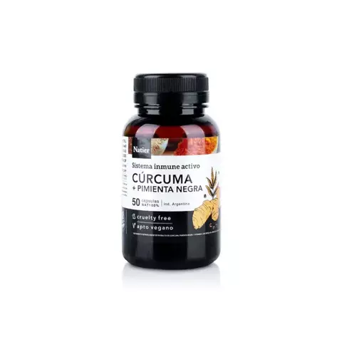 CURCUMA + PIMIENTA NEGRA X 60 CAPS NATIER - comprar online