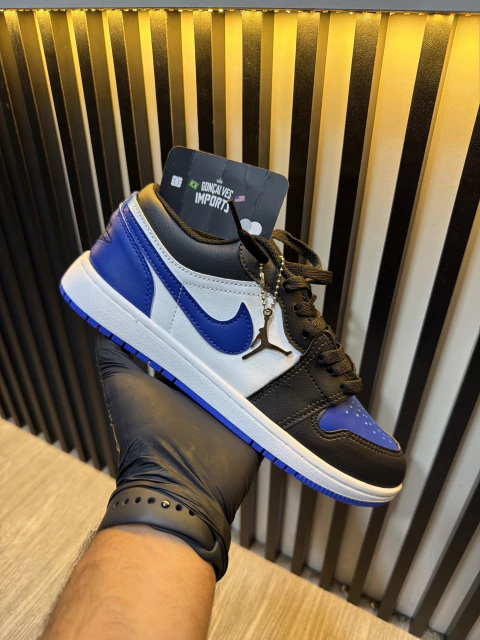 Air Jordan azul/branco