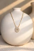 Colar Personalizáveis Dourado e Couro Cinza
