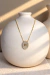 Colar Personalizáveis Dourado e Couro Cinza