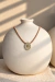 Colar Personalizáveis Dourado e Couro Rose - comprar online