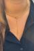 Colar Criativo Gota Luz Dourado