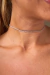 Choker Riviera Zircônias Colorida Dourado