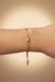 Pulseira Fio Cetim Zircônias Dourado - loja online