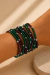 Pulseira Cristais Bicolor Prata