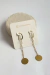 Brinco Moedas Longo Dourado