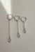 Brinco Triple Pearls Prata - comprar online