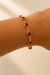 Pulseira Pedrinhas Cores Mix Dourado