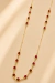 Colar Pedrinhas Cores Mix Dourado - Complemento
