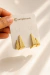 Brinco Kit Linger Listras Dourado