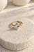 Anel Oval Glam Dourado