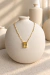Colar Stone Dourado