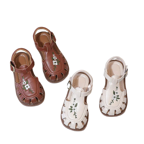 Sandália Mônaco Couro Bordado - comprar online