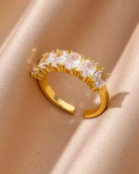 Anillo Commit Gold (Chapado en oro18k)
