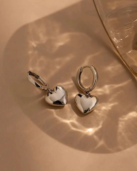 Aros Solid Love Silver - comprar online