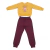 Conjunto Infantil Menina Moletom Ursinha Style Mostarda | Algodão Confortável - loja online
