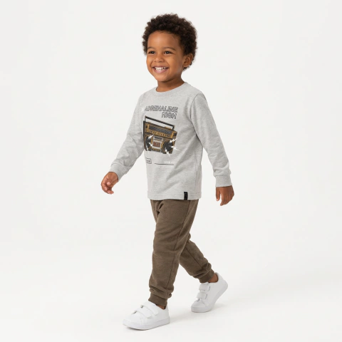 Conjunto Infantil Menino Moletom Adrenaline Manga Longa | Algodão Confortável