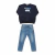 Conjunto Infantil Menino Moletom Snowy Adventure Marinho com Calça Jeans Confortável para Inverno - loja online