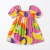 Vestido Infantil Menina Estampa Colorida Princesa | Viscose Manga Bufante - Maricota Store - Roupa Infantil