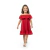 Vestido Vermelho Infantil Menina Poliéster