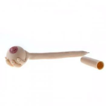 CANETA COM MÃO SEGURANDO SEIO