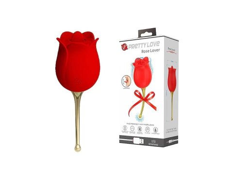 VIBRADOR ROSA ESTIMULADORA DE CLITÓRIS ROSE LOVER 7336