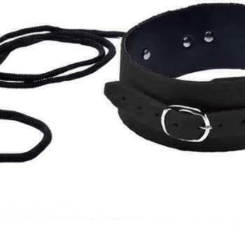 COLEIRA COM GUIA DE 1M DOMINATRIX