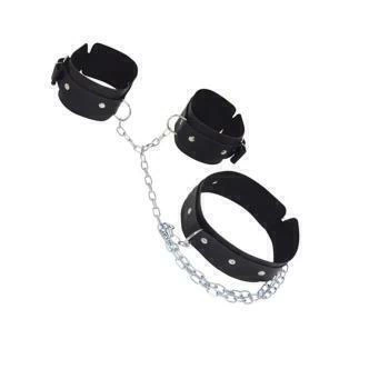 KIT COLEIRA E TORNOZELEIRA COM CORRENTE 3120