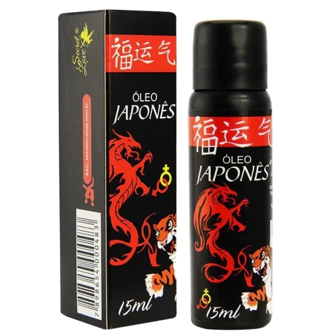 ÓLEO JAPONÊS EFEITO HOT PARA MASSAGENS E SEXO ORAL 15ML SEGRED LOVE JAPO
