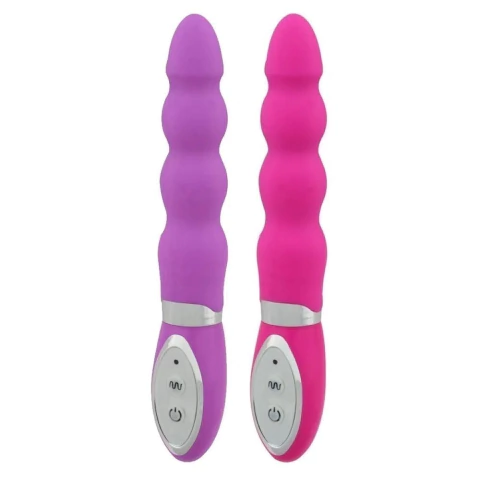 VIBRADOR MASSAGEADOR WILD PEARLS BEADS VIBE COM 10 MODOS DE VIBRAÇÃO VB027