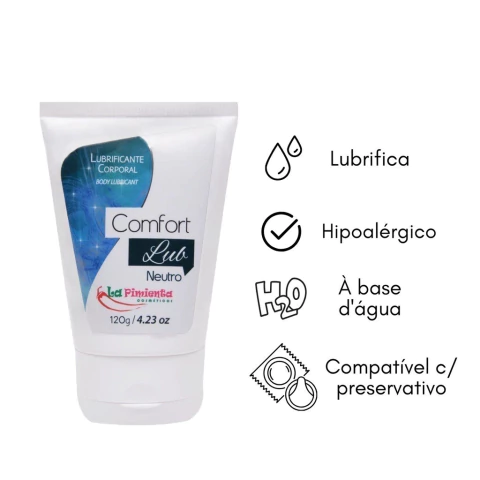 LUBRIFICANTE ÍNTIMO COMFORT LUB 120G LA PIMENTA