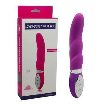 VIBRADOR PONTO G COM CONTORNO EM CAMADAS 10 VELOCIDADES PULSAÇÃO VB011