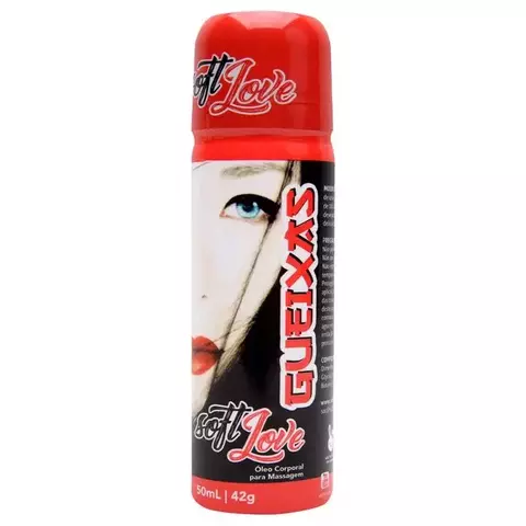 GUEIXAS ÓLEO SPRAY AFRODISÍACO PARA MASSAGEM SENSUAL SOFT LOVE 50ML