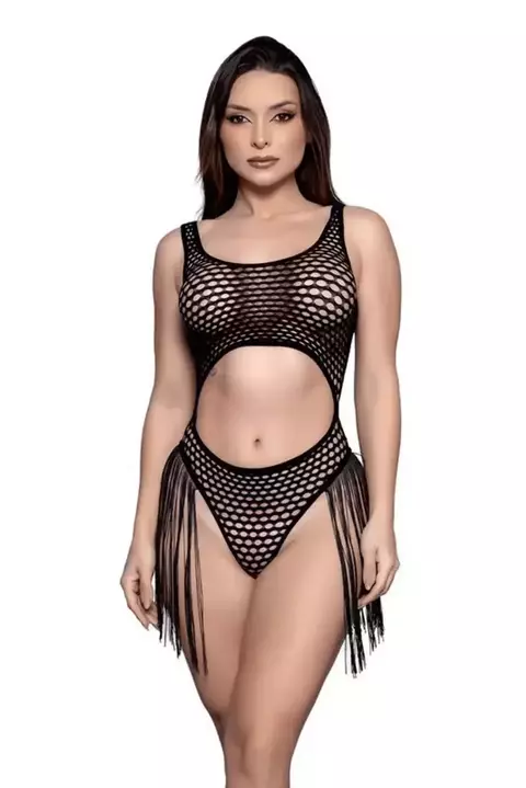 BODY ARRASTÃO COM FRANJAS YAFFA Y2142