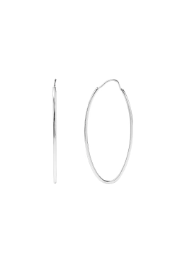 ARGOLA PRATA 925 OVAL LISO