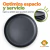 Melamina Negra Texturizada Plato Playo 25 Cm - comprar online